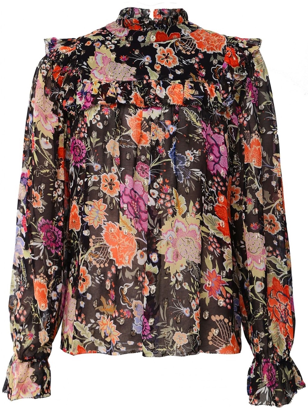 RIXO Peony Flora Lucinda Blouse Size XS
